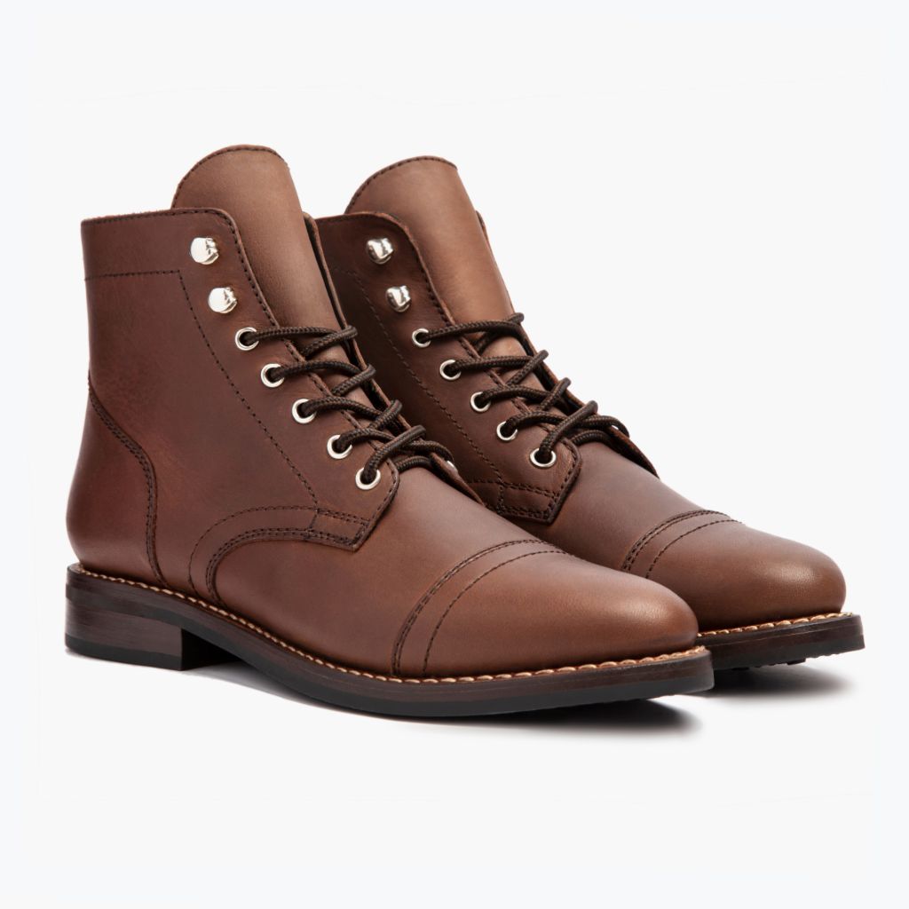 Classic Full-Grain leather Boots - Ritsrandsydd Goodyear-konstruktion och tåhätta