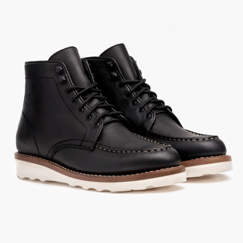 Diplomat Svart Leather Boots för Dam