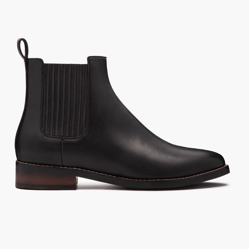 Dreamer Svart Leather Boots för Dam