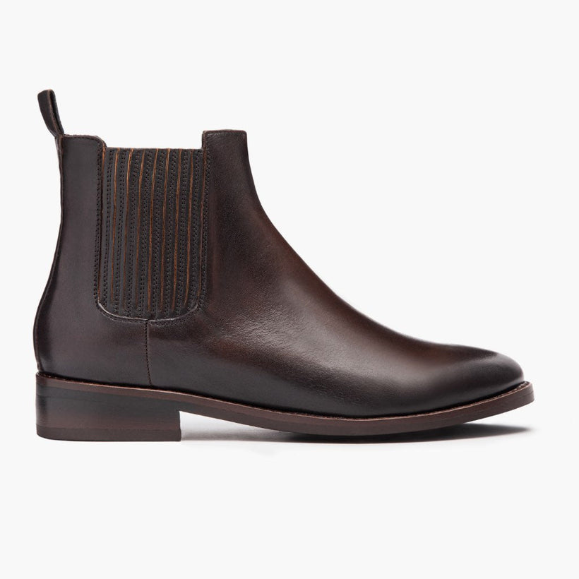 Dreamer Svart Coffee Leather Boots för Dam