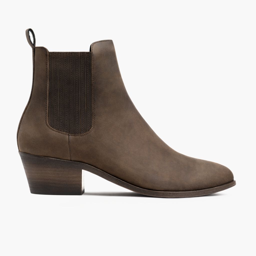Dreamer Bootie Tobacco Läderkängor för Dam in Classic Full-Grain Leather - Sidovy | Handla online
