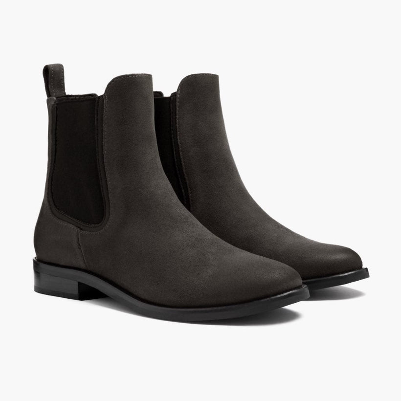 Duchess Shadow Grey Leather Boots för Dam