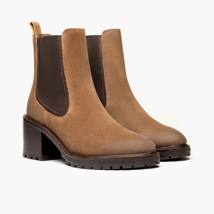 Knockout Safari Leather Boots för Dam