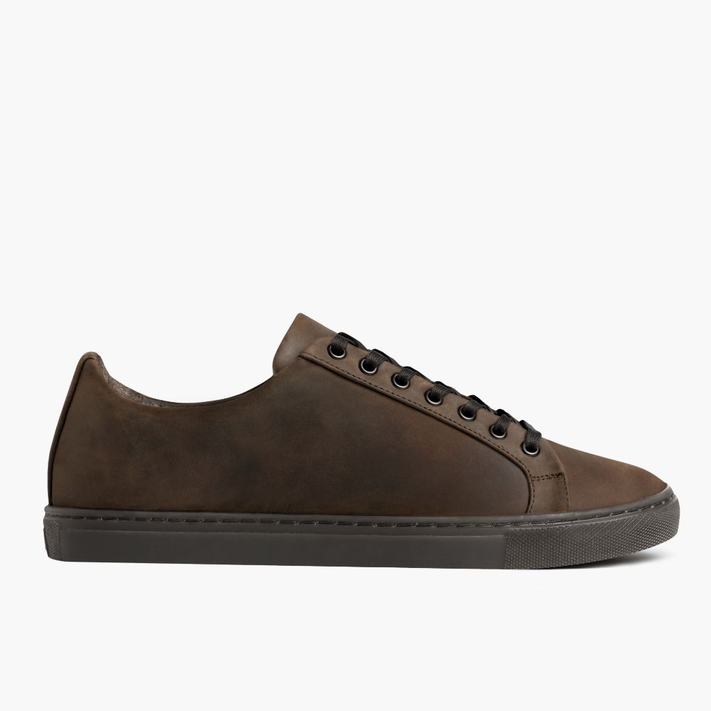 Classic Full-Grain leather Sneakers - Ritsrandsydd Goodyear-konstruktion och tåhätta