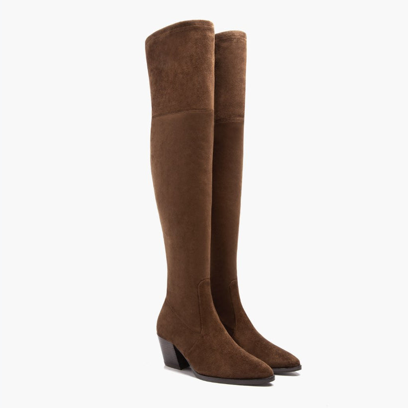 Tempest Espresso Leather Boots för Dam