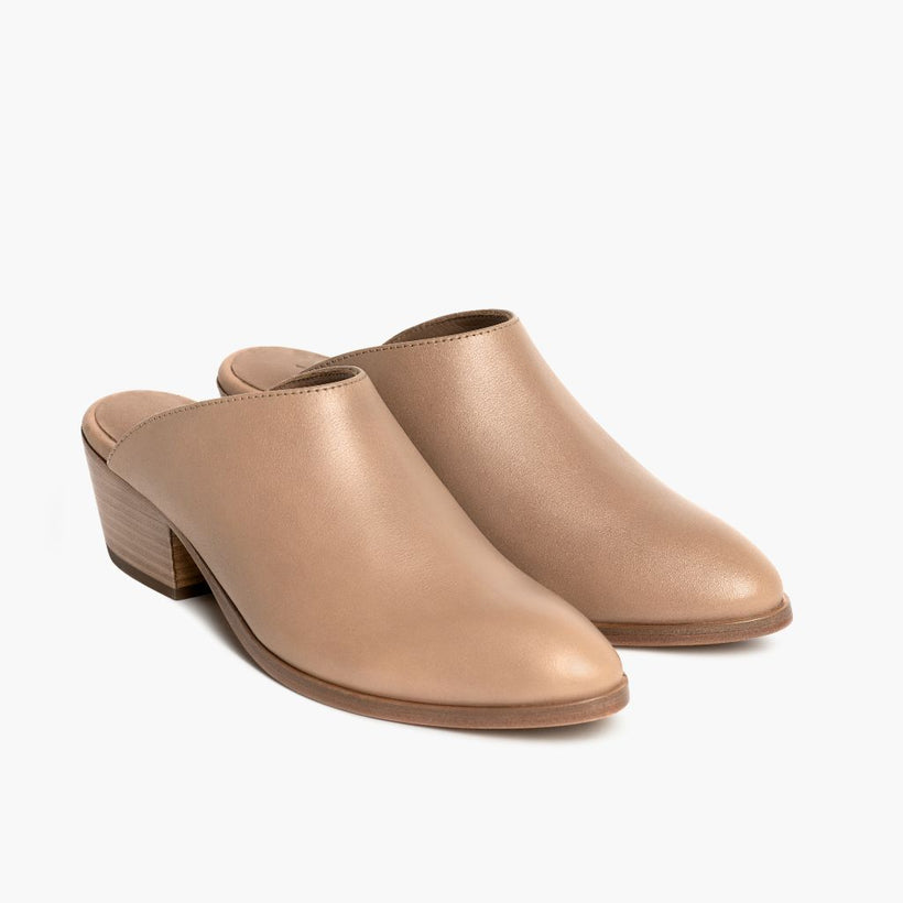 Breeze Milk Coffee Leather Boots för Dam