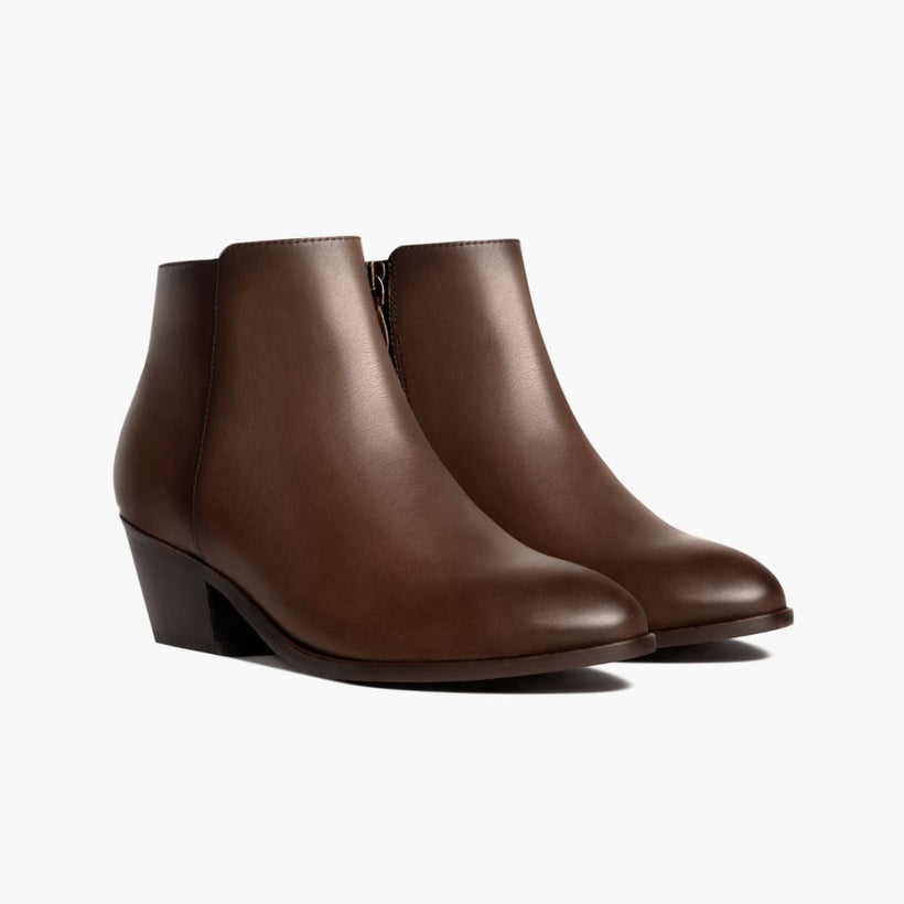 Downtown Amaretto Leather Boots för Dam