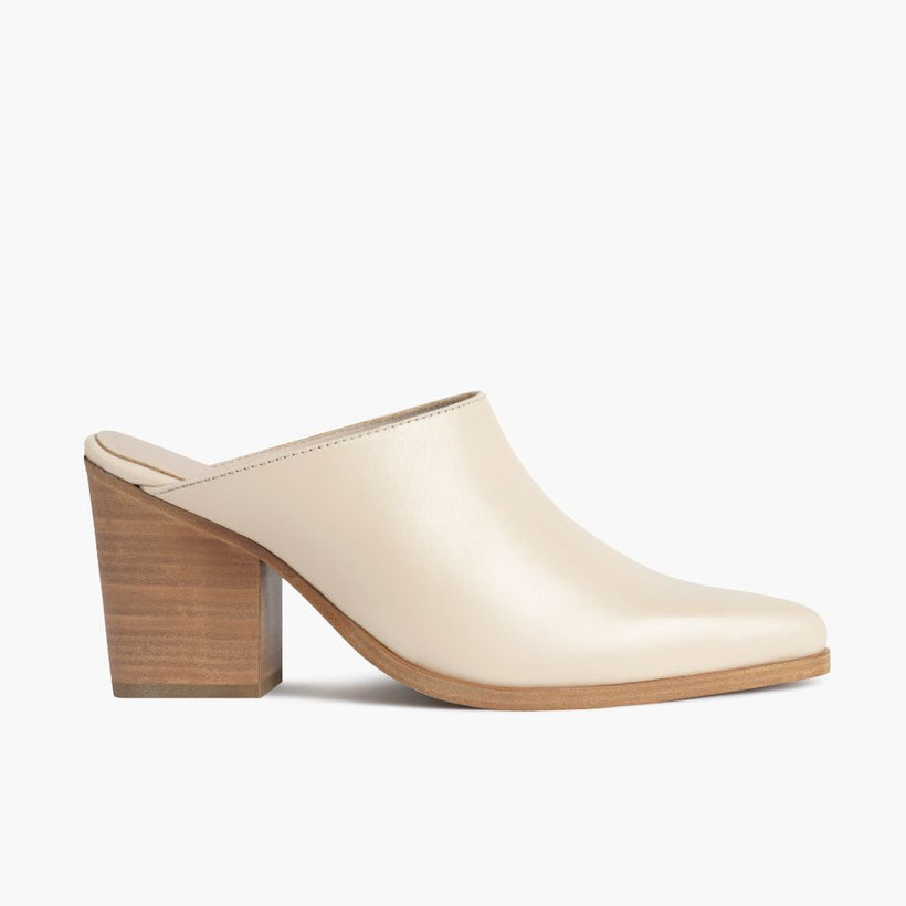 Summer Ivory Leather Boots för Dam