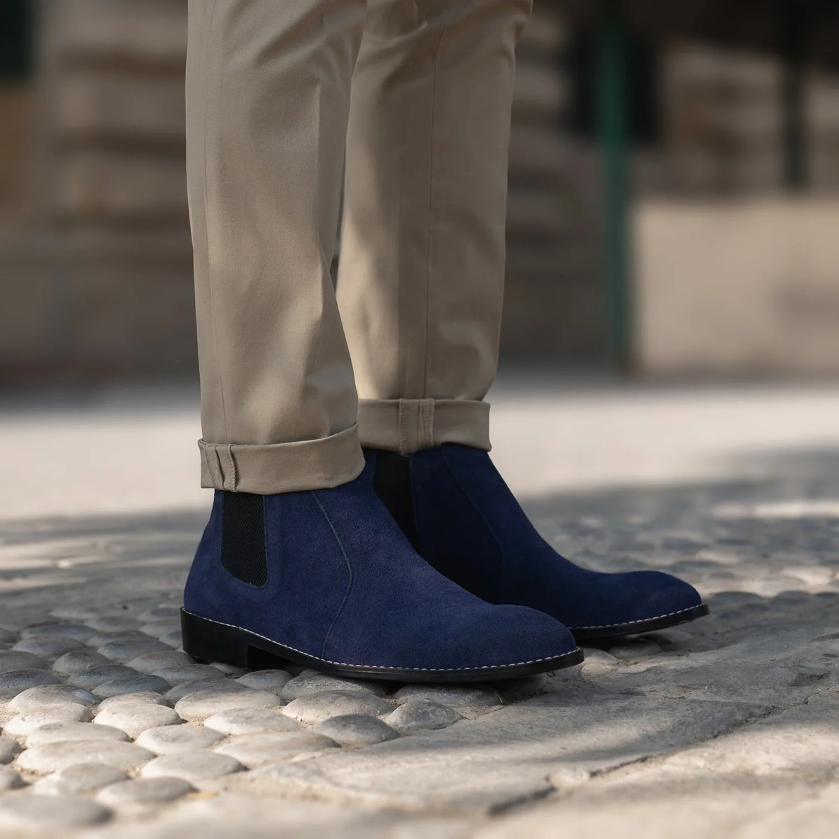 Orlaven Clarkson Chelsea Midnight Blå Suede Läderkängor för Herr footwear image 10