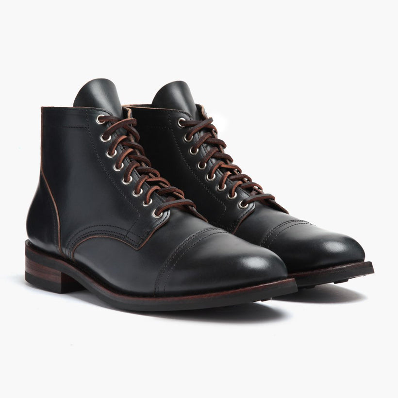 Vanguard Indigo Leather Boots för Herr