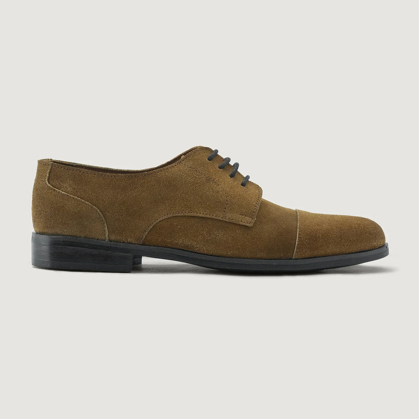 Attorney Derby Brun Suede Leather Shoes - StudGuard för Herr