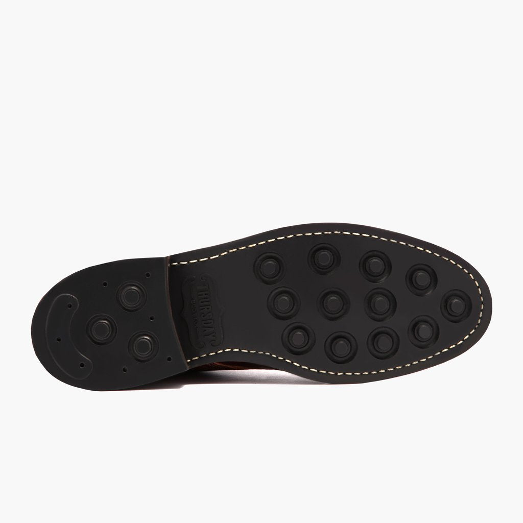 High-Traction Rubber Outsole & Lug Tread Pattern on Vanguard French Roast Läderkängor för Herr For Men