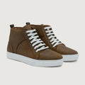 Marty High Top Burnt Copper Pullup Lädersneakers för Herr