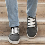 Authentic Goatskin Suede Grain Depth & Pull-Up Patina Texture Detail