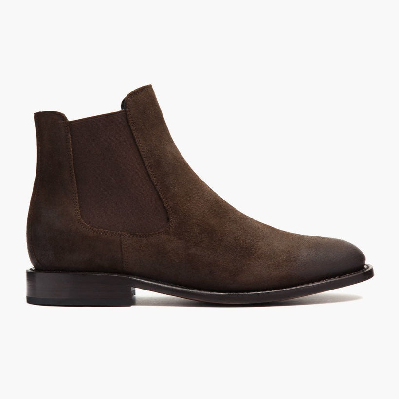 Cavalier Dark Brun Leather Boots för Herr