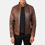 Alex Bikerjacka i Läder för Herr – alternate product view 1