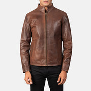 Alex Bikerjacka i Läder för Herr – alternate product view 4