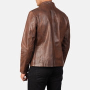 Alex Bikerjacka i Läder för Herr – alternate product view 5