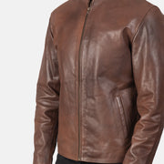 Alex Bikerjacka i Läder för Herr – alternate product view 6