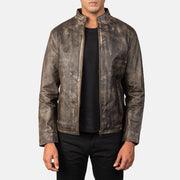 Alex Bikerjacka i Läder för Herr – alternate product view 1