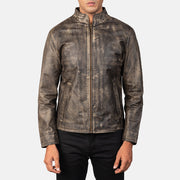 Alex Bikerjacka i Läder för Herr – alternate product view 4