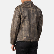 Alex Bikerjacka i Läder för Herr – alternate product view 5