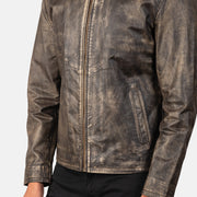 Alex Bikerjacka i Läder för Herr – alternate product view 6