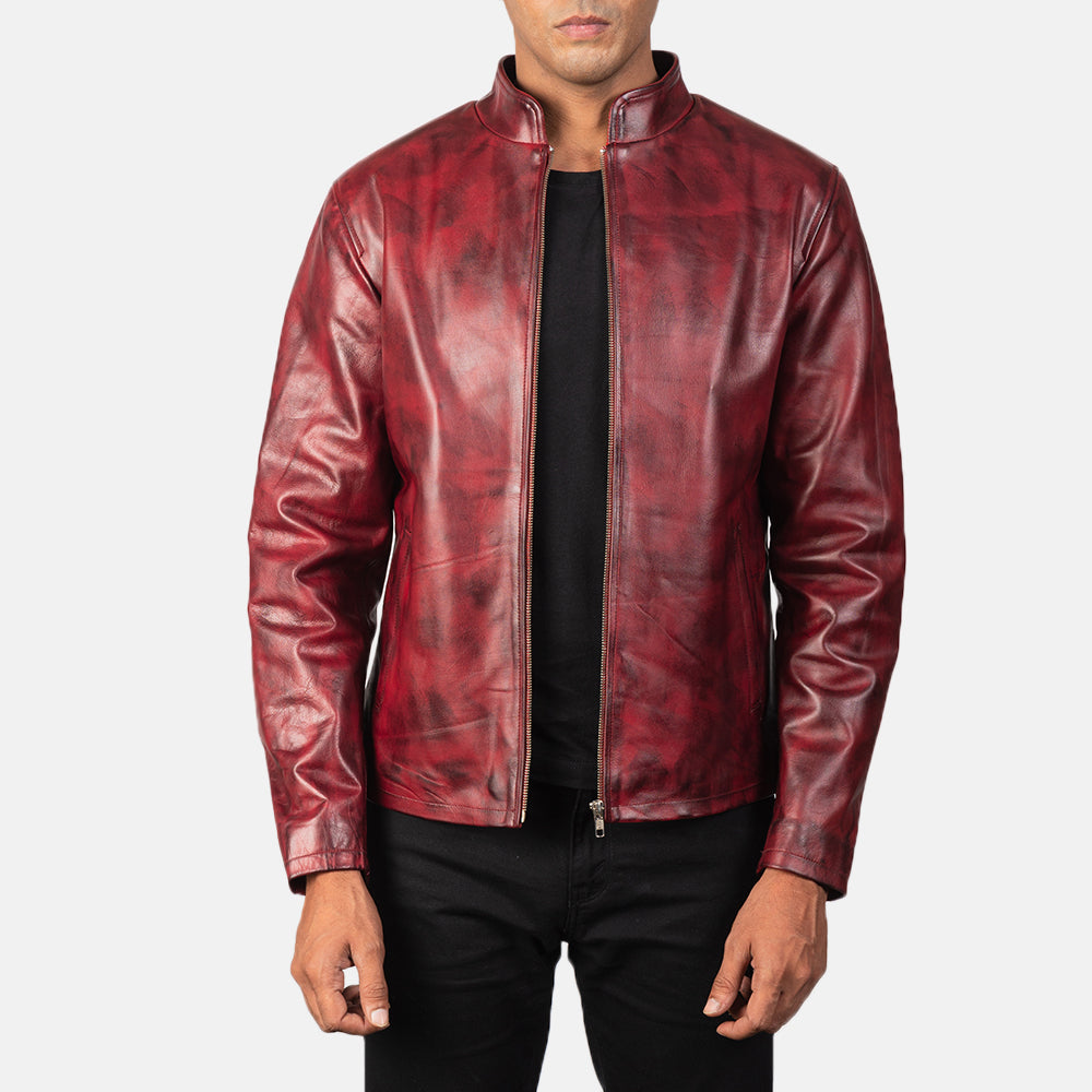 Alex Bikerjacka i Läder för Herr – alternate product view 1