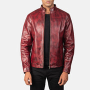 Alex Bikerjacka i Läder för Herr – alternate product view 1