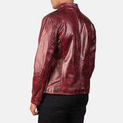 Alex Bikerjacka i Läder för Herr – alternate product view 5