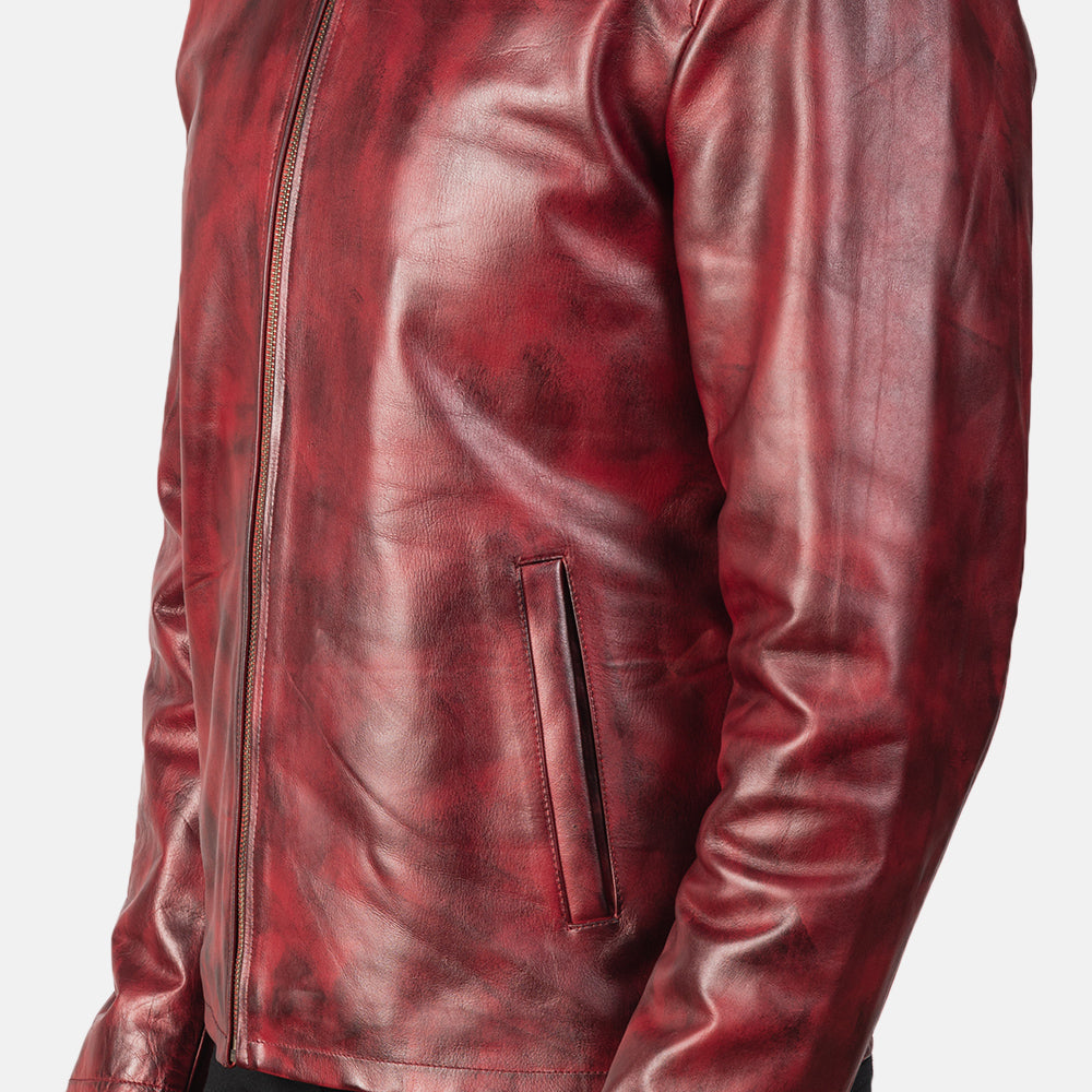 Alex Bikerjacka i Läder för Herr – alternate product view 6