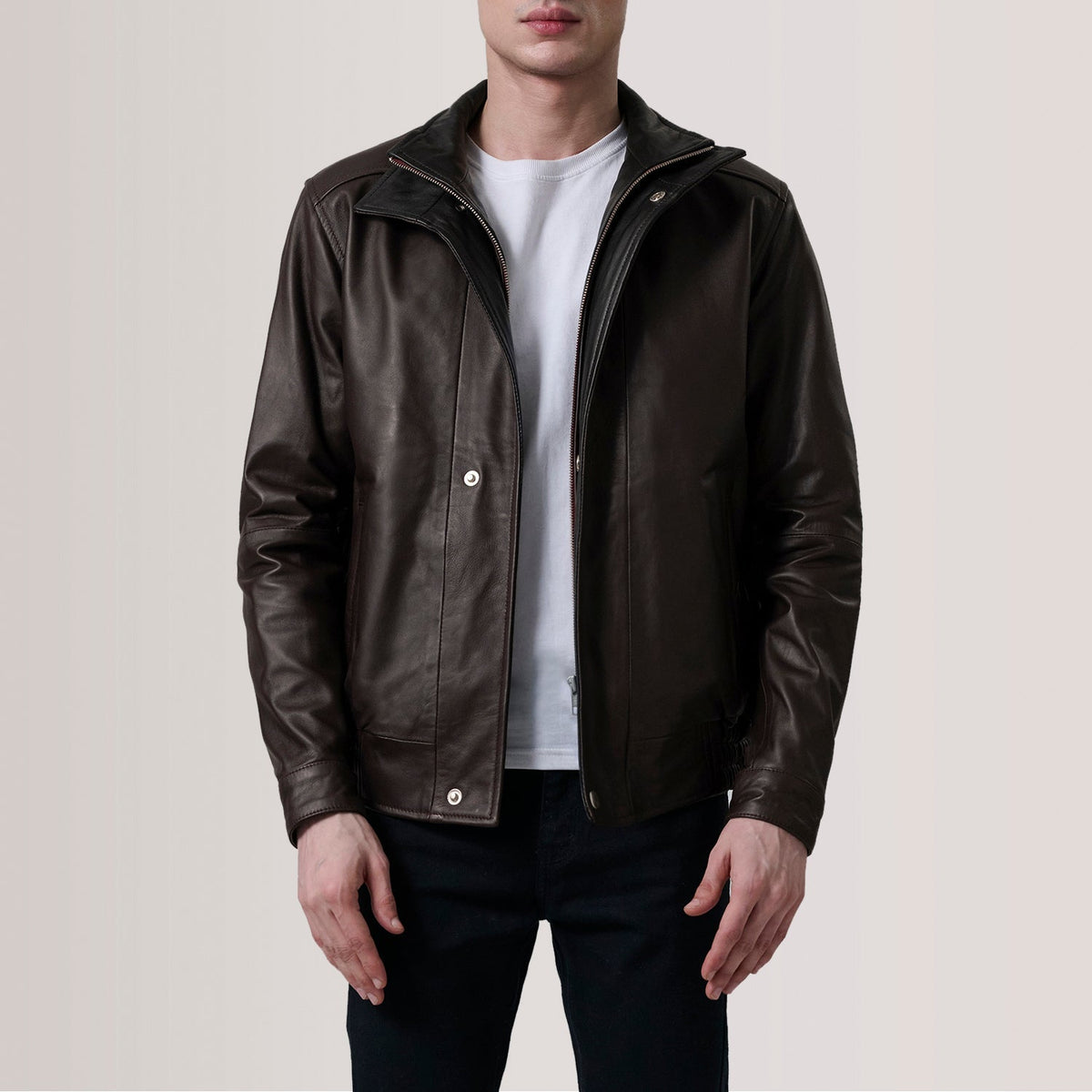 Alfred Bomberjacka i Läder för Herr – alternate product view 6