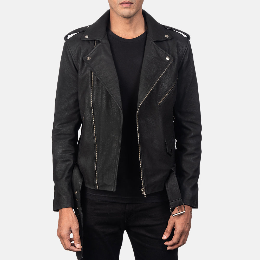 
Allaric Alley Bikerjacka i Läder för Herr – alternate product view 1
