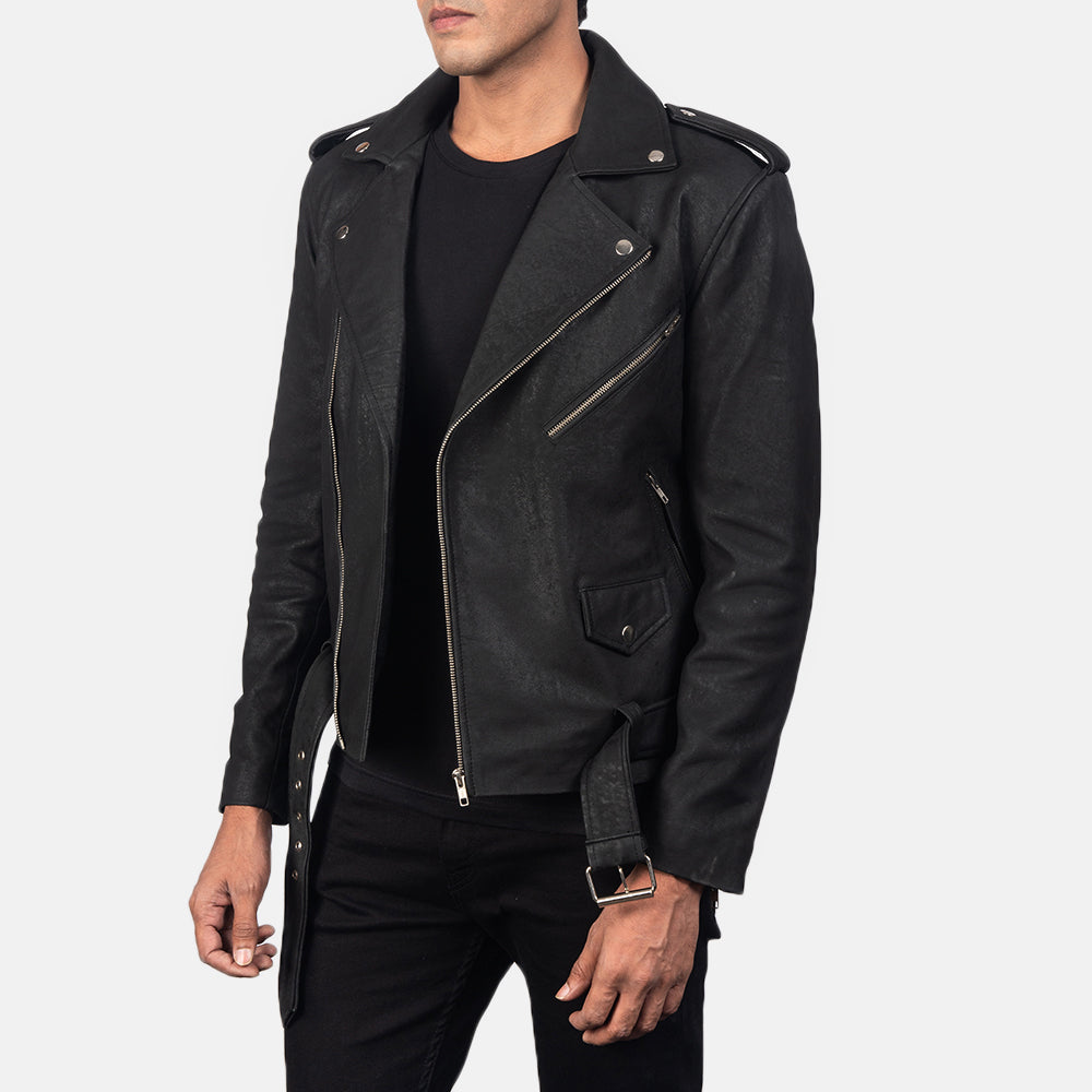 
Allaric Alley Bikerjacka i Läder för Herr – alternate product view 2