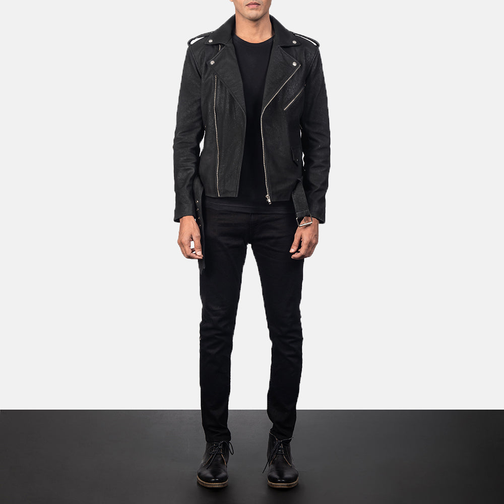 
Allaric Alley Bikerjacka i Läder för Herr – alternate product view 4