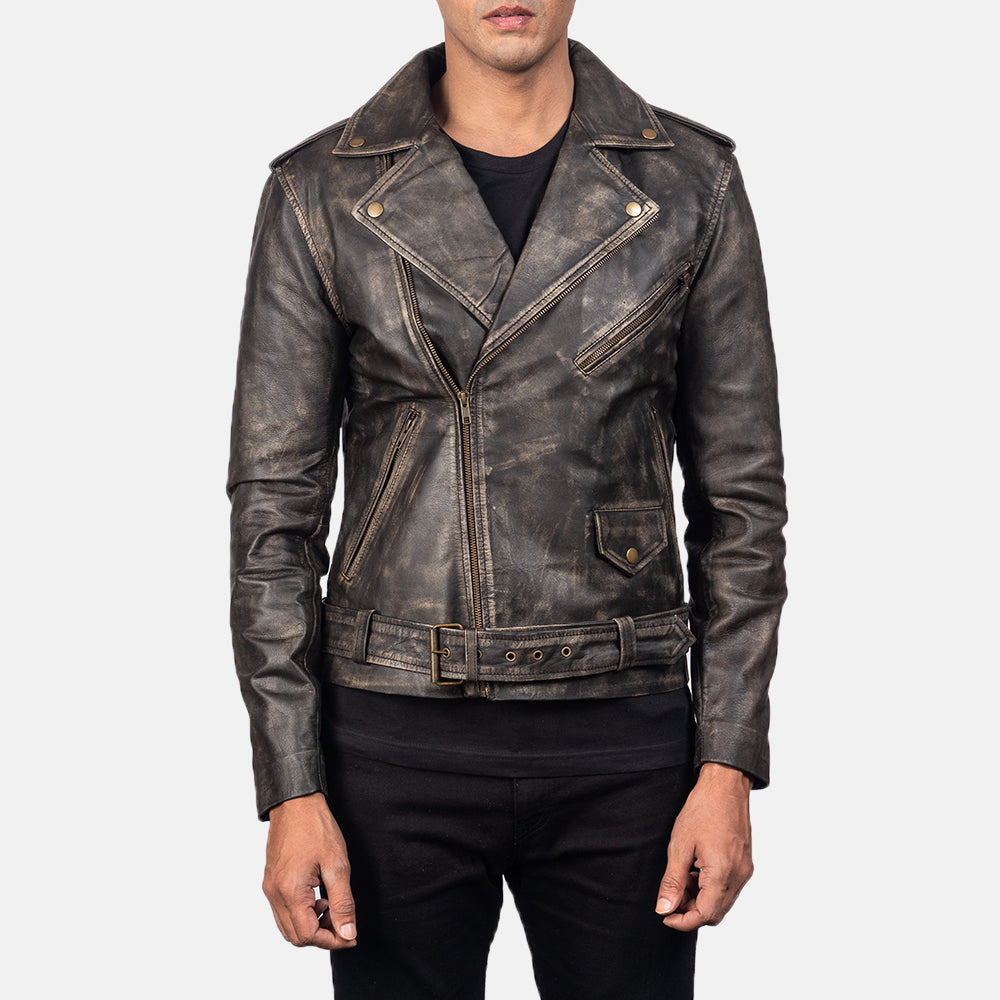 
Allaric Alley Bikerjacka i Läder för Herr – alternate product view 1