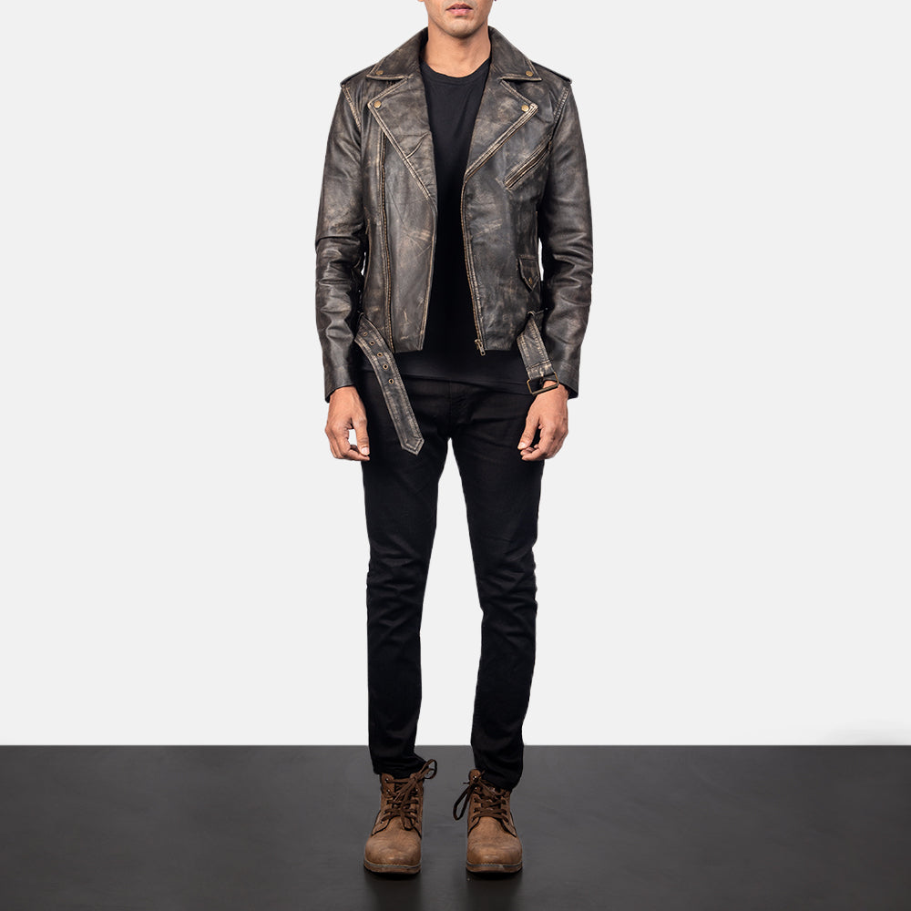 
Allaric Alley Bikerjacka i Läder för Herr – alternate product view 4