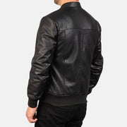 
Authentic Cowhide (Torso) &Amp; Goatskin (Sleeves) Leather Grain Texture & Heavy-Duty Seam Stitching Detail