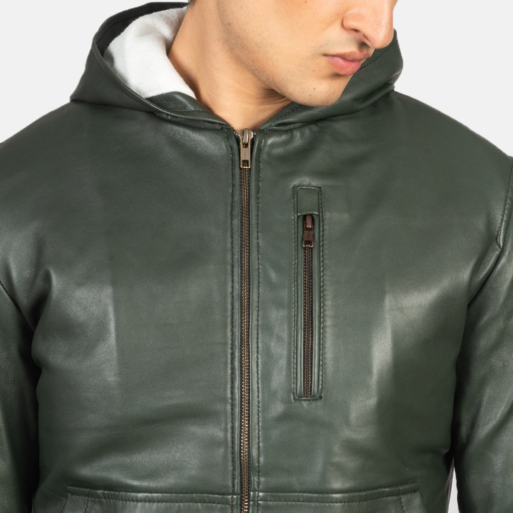 Baston Bomberjacka i Läder för Herr – alternate product view 6