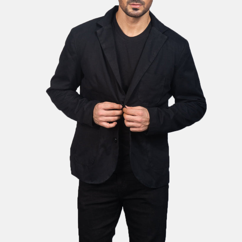 Borges Svart Blazer för Herr