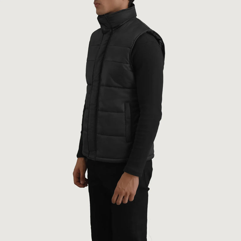Bryan Svart Puffer Vest för Herr