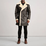 
Charles Läderrock Brun Shearling Läderrock för Herr – alternate product view 3