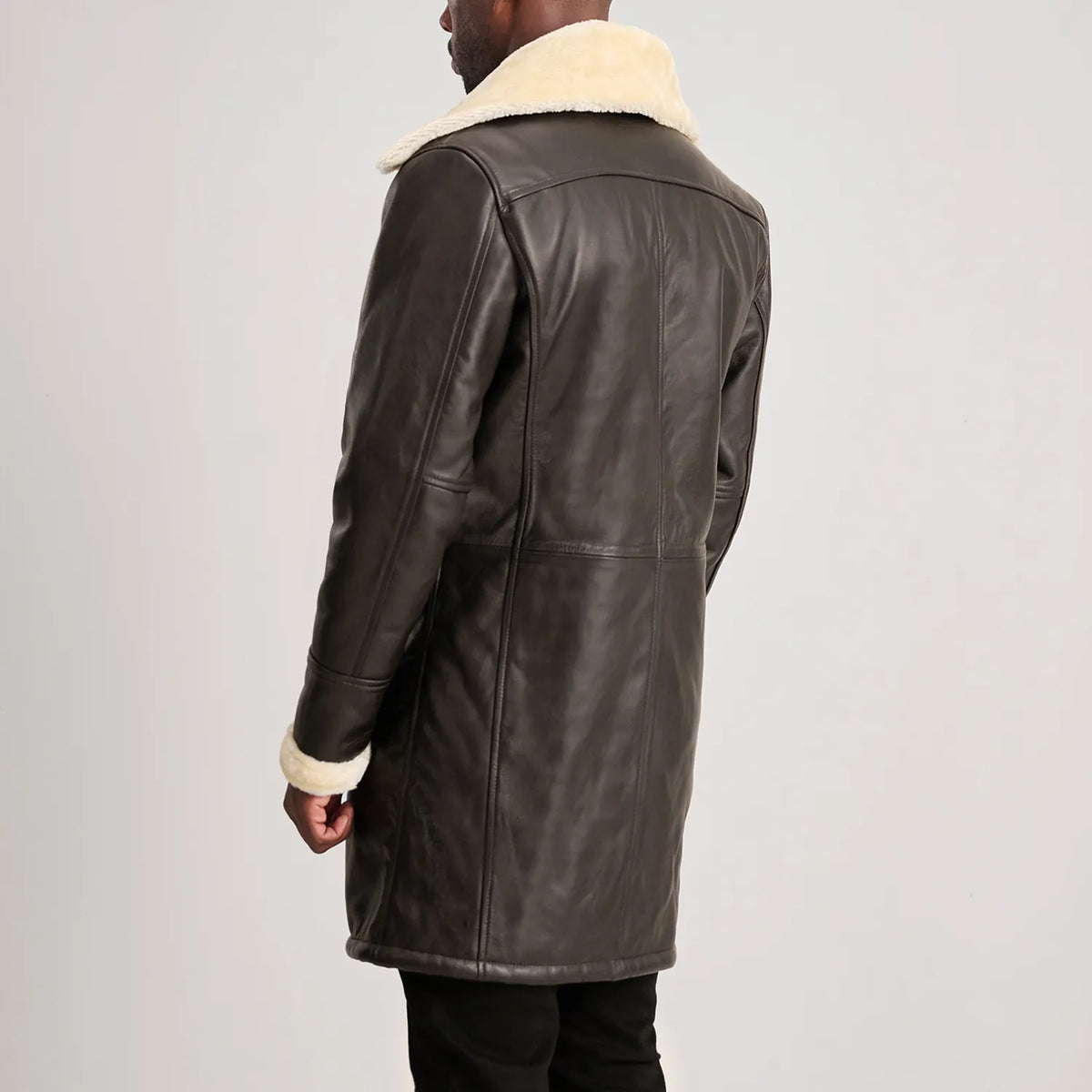 
Charles Läderrock Brun Shearling Läderrock för Herr – alternate product view 5