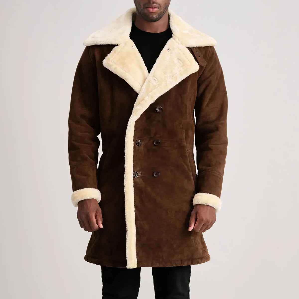 
Charles Läderrock Brun Shearling Läderrock för Herr – alternate product view 4
