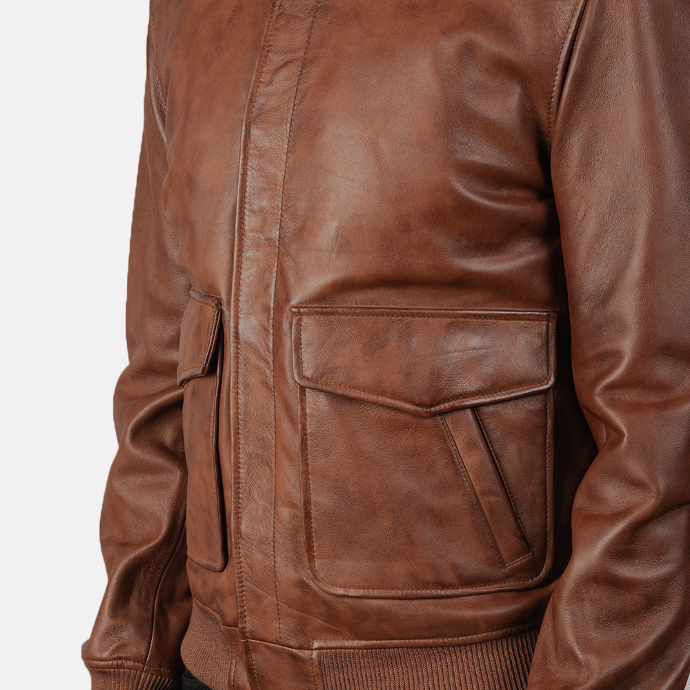 Coffmen Bomberjacka i Läder för Herr – alternate product view 6