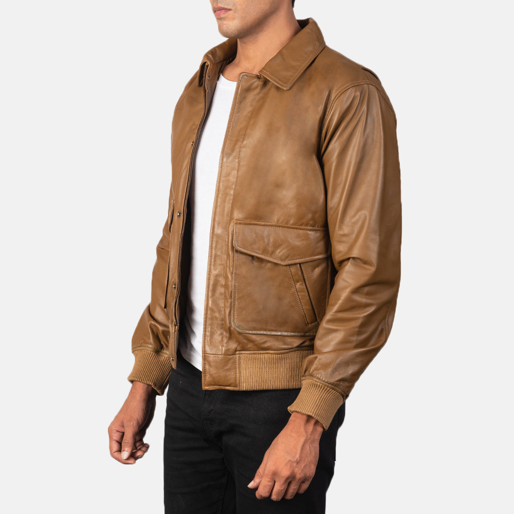 Coffmen Bomberjacka i Läder för Herr – alternate product view 2