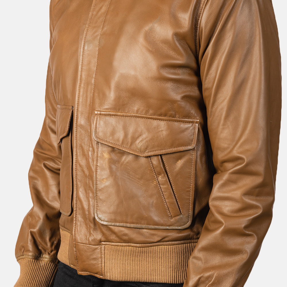 Coffmen Bomberjacka i Läder för Herr – alternate product view 6