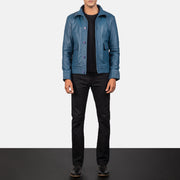 Columbus Bomberjacka i Läder för Herr – alternate product view 3