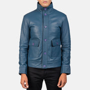 Columbus Bomberjacka i Läder för Herr – alternate product view 4