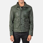 Columbus Bomberjacka i Läder för Herr – alternate product view 1